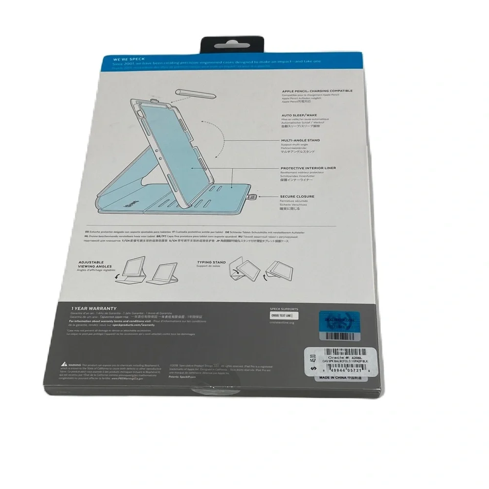 Speck Balance Folio for iPad Pro 11 inch 2018 Black